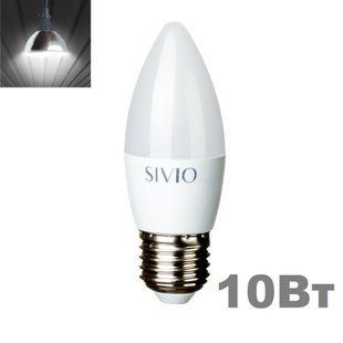 LED лампочка E27 C37 10вт 4100К фото