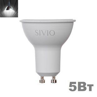 LED лампочка GU10 MR16 5вт 4100К фото