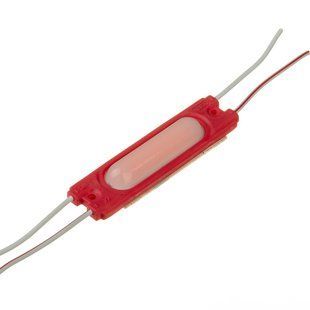 LED модуль 12v COB 2w Красный с линзой фото