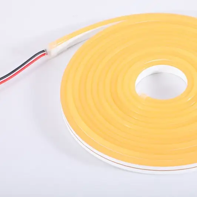 Гнучкий LED неон 12v 6*12мм 2,5см жовтий фото