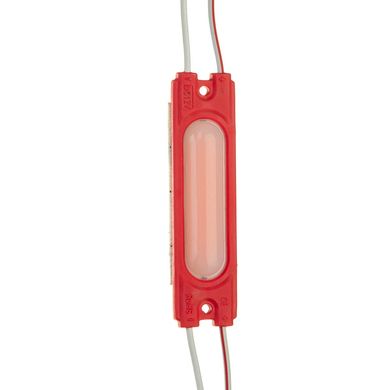 LED модуль 12v COB 2w Червоний з лінзою фото