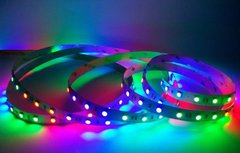 Світлодіодна LED стрічка RGB Біжуча хвиля 12v 54led/m ip20 фото