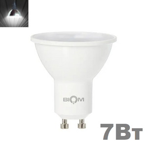 LED лампочка GU10 MR16 7вт 4500К фото