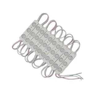 Светодиодный модуль 12v 3led 2835 1w с линзой PRO фото