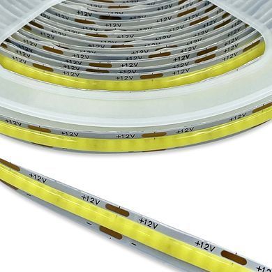 Светодиодная лента COB 12v 320д/м белый 10м фото