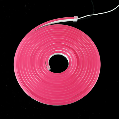 Гнучкий LED неон 12v 6*12мм 2,5см рожевий фото