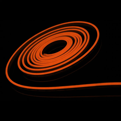 Гнучкий LED неон 12v 6*12мм 2,5см помаранчевий фото