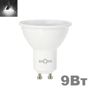 LED лампочка GU10 MR16 9вт 4500К фото