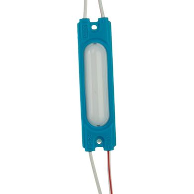 LED модуль 12v COB 2w Синій з лінзою фото