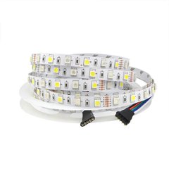 Світлодіодна LED стрічка 12v 5050 60led/m ip20 RGBW 30/30 фото