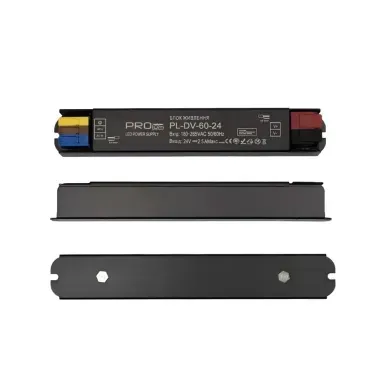 Блок живлення 24v 2,5а 60w ультратонкий з клемами PRO фото