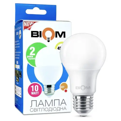 LED лампочка E27 A60 10вт 4500К фото