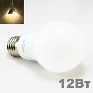 LED лампочка E27 A60 12вт 3000К фото