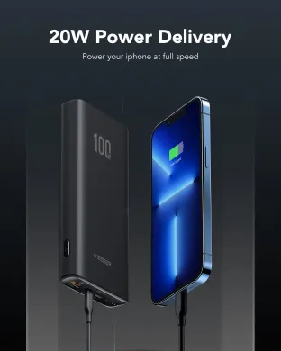 Внешний аккумулятор Power Bank VEGER 20000mA