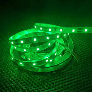 Светодиодная LED лента 12v 2835 60led/m ip20 зеленый Стандарт фото