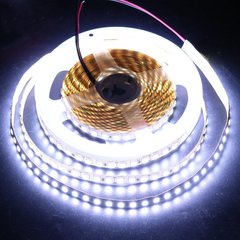 Светодиодная LED лента 12v 4040 120led/m ip20 белый Премиум фото