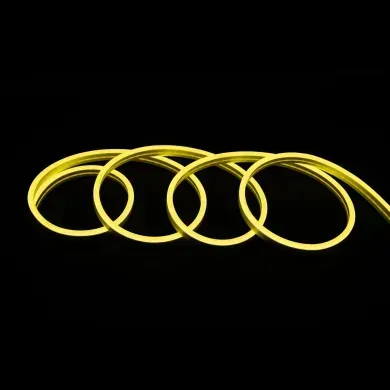 Гибкий LED неон 24v 6*12мм лимонный