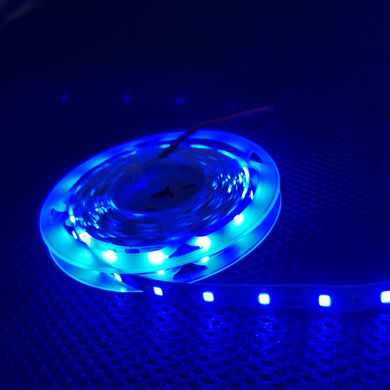 Светодиодная LED лента 12v 2835 60led/m ip20 синий Стандарт фото