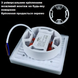 LED світильник врізний безрамочний 24вт Квадрат фото