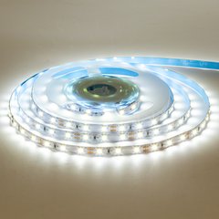 Светодиодная LED лента 12v 2835 60led/m ip20 белый Премиум фото