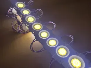 LED модуль 12v COB 2,4w Теплый фото