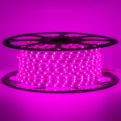 Светодиодная LED лента 220v 2835 60led/m розовый фото