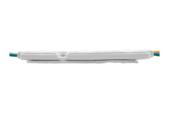 LED модуль 12v 5050 3led RGB с линзой фото