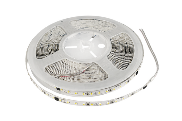 Светодиодная лента 220v IP20 2835 120led/m теплый 5м фото