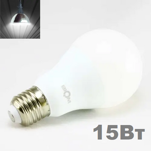 LED лампочка E27 A65 15вт 4500К фото