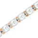 Светодиодная LED лента линзованная 24v 2835 60led 2280Lm теплый PRO фото