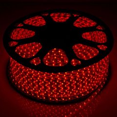 Світлодіодна LED стрічка 220v 2835 60led/m червоний фото