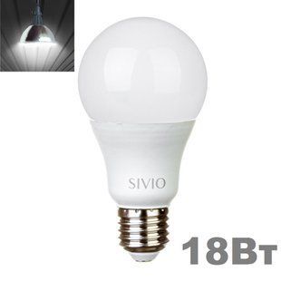 LED лампочка E27 A65 18вт 4100К фото