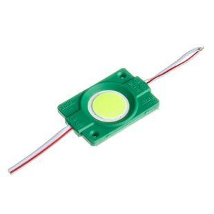 LED модуль 12v COB 2,4w Зеленый фото