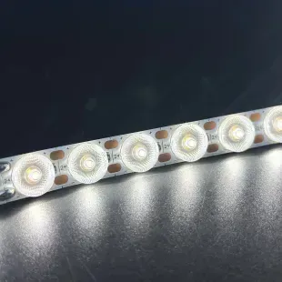 Світлодіодна LED стрічка лінзована 24v 2835 60led нейтральний фото