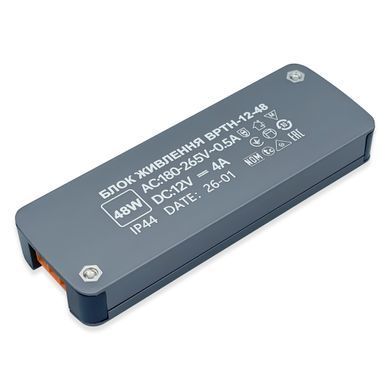 Блок питания 12v тонкий 13мм 4а 48w PRO фото