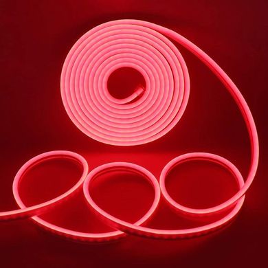 Гибкий LED неон 220v Красный 1 метр комплект