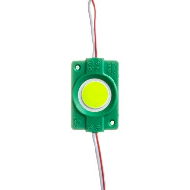 LED модуль 12v COB 2,4w Зелений фото