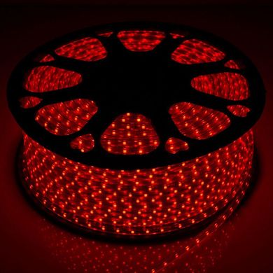 Світлодіодна LED стрічка 220v 2835 60led/m червоний фото