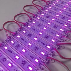 LED модуль 12v SMD 5630 3led Рожевий фото