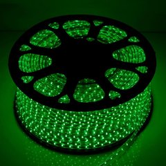 Світлодіодна LED стрічка 220v 2835 60led/m зелений фото