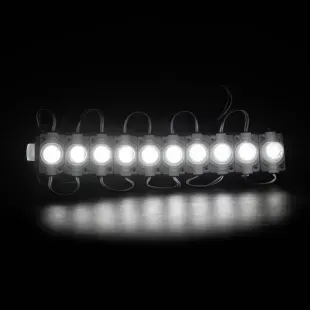Светодиодный модуль торцевой 12v 1led 3030 1,32w с линзой Белый PRO фото
