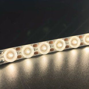 Світлодіодна LED стрічка лінзована 24v 2835 60led теплий фото