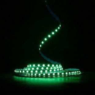 Світлодіодна LED стрічка S-type 12v 2835 110led/m ip67 Spray зелений фото