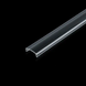 Угловой профиль ЛПУ-17 анод 1м Черный + прозрачный рассеиватель фото