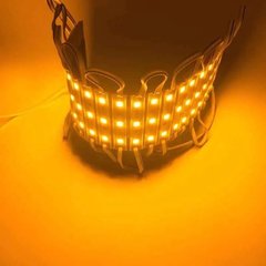 LED модуль 12v SMD 5050 3led Жовтий фото