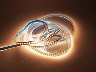 Світлодіодна LED стрічка 12v 2835 120led/m ip20 теплий Преміум фото