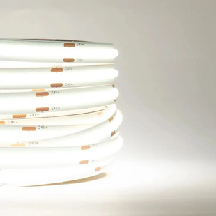 Світлодіодна LED стрічка COB 24v 480д/м нейтральний Преміум фото