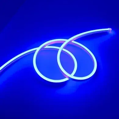 Гнучкий LED неон 220v 8*16мм Синій фото