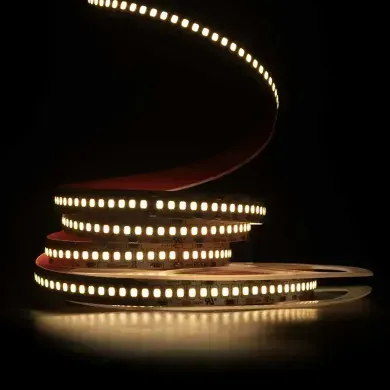 Світлодіодна LED стрічка 24v 2835 240led/m ip20 теплий фото