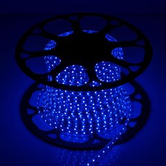 Світлодіодна LED стрічка 220v 2835 60led/m синій фото